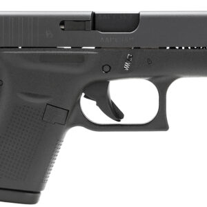 Glock UI4250201 G42 Gen3 Sub-Compact 380 ACP 6+1 3.25" Black Polygonal Rifled Barrel, Matte Black Serrated Slide, Black Polymer Frame, Black Textured Polymer Grip, USA Made