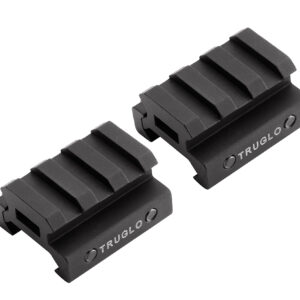 TruGlo TG8972B Picatinny Riser Mount  Matte Black Anodized