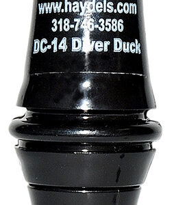 Haydel's Game Calls DC14 Diver Duck  Open Call Attracts Ducks Black Acrylic