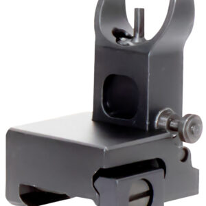 Aim Sports MT200 AR Low Profile Front Flip Up Sight  Black Anodized Low Profile for AR-15