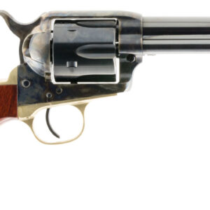 Taylors & Company 550526 Ranch Hand  357 Mag Caliber with 4.75" Blued Finish Barrel, 6rd Capacity Blued Finish Cylinder, Color Case Hardened Finish Steel Frame & Walnut Grip