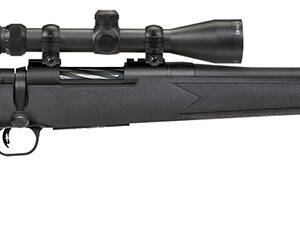 Mossberg 27840 Patriot Super Bantam 243 Win Caliber with 5+1 Capacity, 20" Fluted Barrel, Matte Blued Metal Finish & Black Synthetic Stock Right Hand (Youth) Include 3-9x40mm Scope