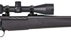 Mossberg 27932 Patriot  243 Win Caliber with 5+1 Capacity, 22" Fluted Barrel, Matte Blued Metal Finish & Black Synthetic Stock Right Hand (Full Size) Includes Vortex Crossfire II 3-9x40mm Scope