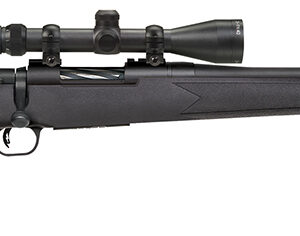 Mossberg 27853 Patriot Super Bantam 7mm-08 Rem Caliber with 5+1 Capacity, 20" Fluted Barrel, Matte Blued Metal Finish & Black Synthetic Stock Right Hand (Youth) Includes 3-9x40mm Scope