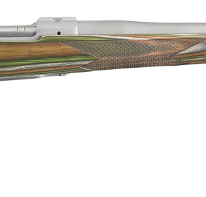 Ruger 47139 Hawkeye Predator Full Size 6.5 Creedmoor 4+1 24" Matte Stainless Steel Barrel, Matte Stainless Steel Receiver w/Integral Scope Mount, Green Mountain Adj LOP Laminate Stock, Right Hand