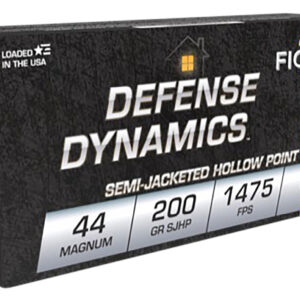 Fiocchi 44B500 Defense Dynamics  44RemMag 200gr Semi Jacketed Hollow Point 50 Per Box/10 Case