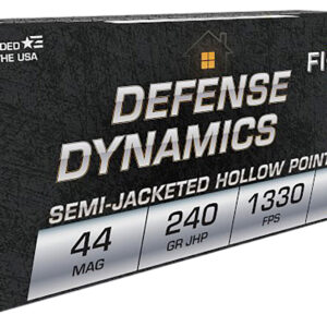 Fiocchi 44D500 Defense Dynamics  44RemMag 240gr Jacketed Hollow Point 50 Per Box/10 Case