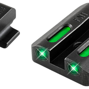 TruGlo TG13FN3A TFX  Black | Green Tritium & Fiber Optic White Outline Front Sight Green Tritium & Fiber Optic Rear Sight