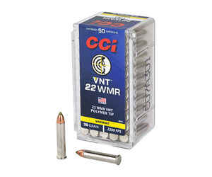 CCI 22WMR 30GR VARMINT TIP 50/2000