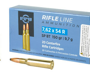 PPU 7.62X54R SP 150GR 20/200