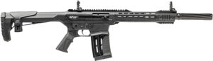 Gforce Arms GF251220 GF25  12 Gauge Semi-Auto 3" 5+1 20" Black Cerakote Spiral Threaded Barrel, Black Cerakote Picatinny Rail Aluminum Receiver, Black Adjustable Synthetic Stock  w/Black Rubber Grip