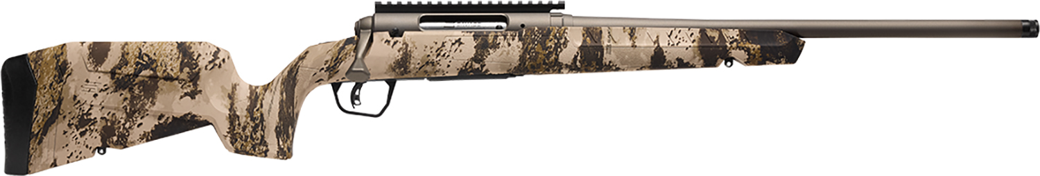 Savage Arms 32319 Axis 2 Pro 7mm-08 Rem 4+1 20" Gun Metal Bronze Cerakote Heavy Sporter Threaded Barrel & Picatinny Rail Carbon Steel Receiver, Fixed Western Camo Synthetic Stock, Right Hand