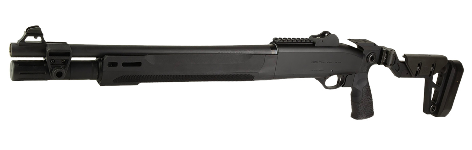 Langdon Tactical Tech LTT1301HBCFBLK Beretta 1301 3" 7+1 18.50" Black Heat Shield Barrel, Black Anodized Aluminum Receiver, Black Chisel Folding Synthetic Stock, Beretta Patrol Forend