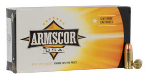 Armscor FAC95 USA  9mmLuger 147gr Full Metal Jacket 50 Per Box/20 Case