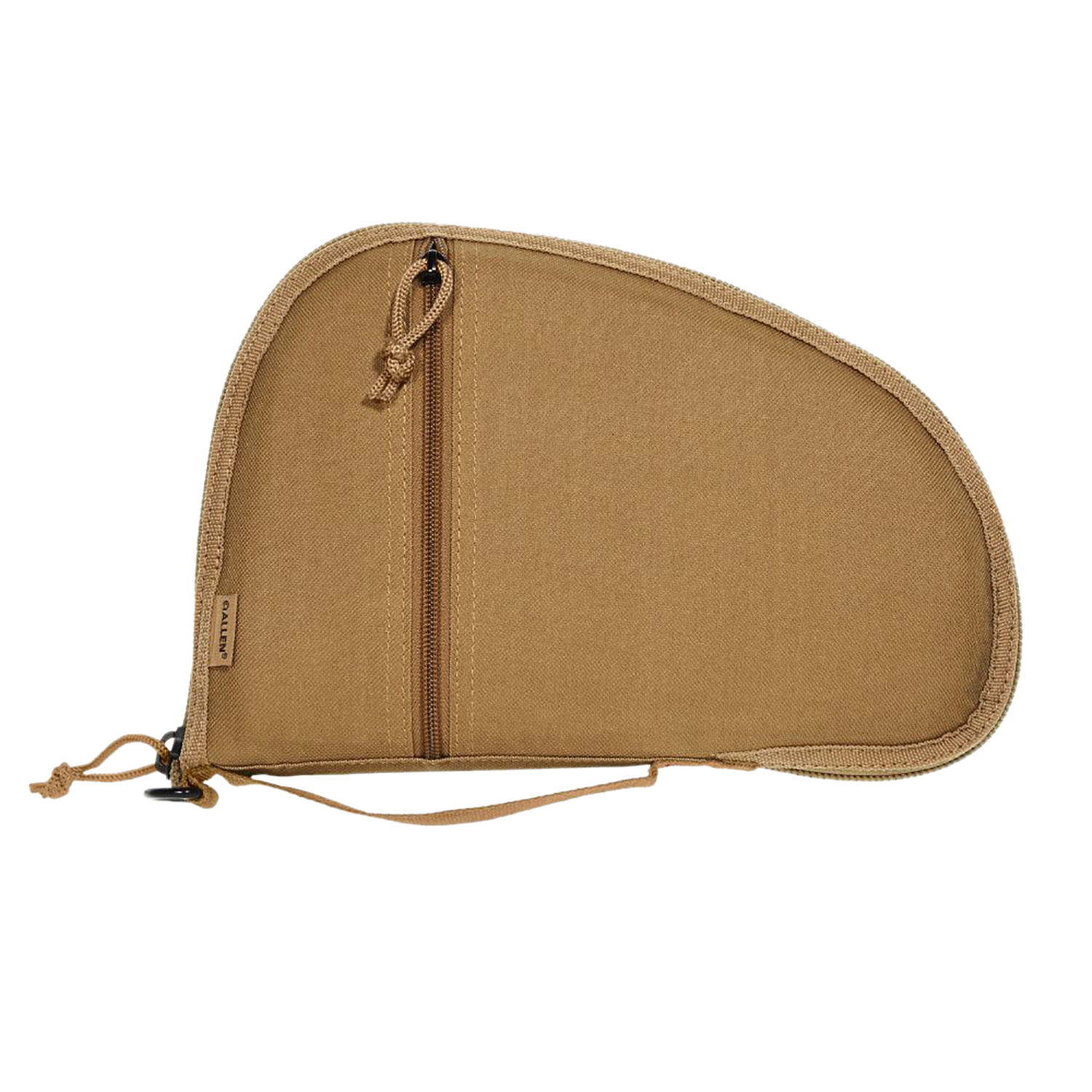 Allen 3614 Torrey Handgun Case Coyote Tan Polyester, Small Accessory Pocket, Muzzle Pocket & Lockable Zipper 11.50" x 7.75" Exterior Dimensions