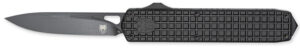 CobraTec Knives Mamba Large Plain Black TiCN D2 Steel Blade/4.75" Black Textured Aluminum Handle
