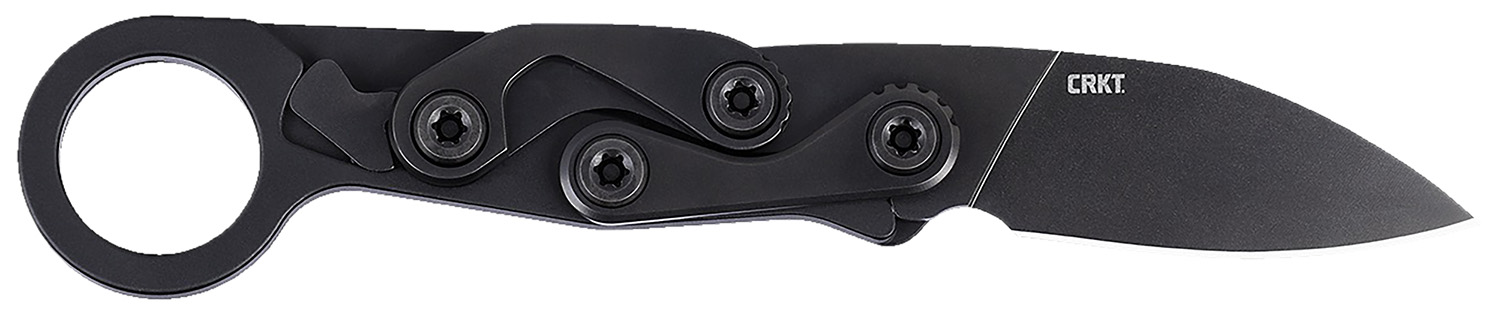 CRKT 4050K Provoke EDC EDC 2.47" Folding Black Oxide Plain Satin D2 Steel Blade, Black Aluminum Handle