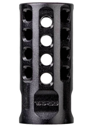 Tapco TAP22004  Muzzle Brake Black Anodized Aluminum 1/2"x28 Threads 2" OAL .920" Diameter 22 LR