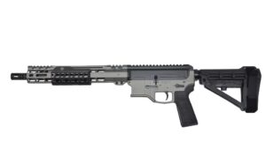 Bilson Arms P8FSSTB20R1 BA-15FCP 338 ARC 10+1 14.50" Stainless Steel Threaded Barrel, Tactical Gray/Graphite Black Cerakote Aluminum Receiver w/Picatinny Rail, M-LOK Handguard, Black Polymer SBA4 Brac