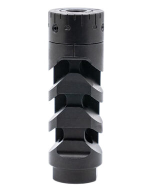 Armaspec ARM1932-BLK Muzzle Brake Harmonics-Tuner Black Stainless Steel 5/8x24 Threads 30 Cal