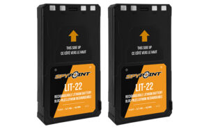 Spypoint 05538 LIT-22 Rechargeable Lithium Battery Pack  Black 7.4 Volts (2) Single Pack