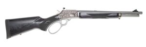 Cnc Firearms CNCRAZ10MM Marlin 1894 SBL Wild Boar 10mm Auto 16" Polished Stainless Steel, Polished Engraved Receiver, Gray Fixed Laminate Stock