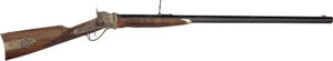 Taylors & Company 210148 1874 Sharps Down Under Sport 45-70 Gov Caliber with 1rd Capacity, 34" Blued Barrel, Color Case Hardened Metal Finish & American Walnut Stock Right Hand (Full Size)