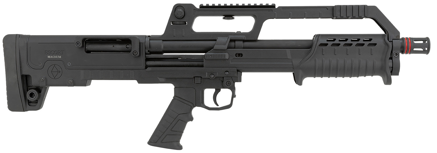 Escort HEBP20180001 BullTac PX 20 Gauge Pump 3" 5+1 18" Black Stainless Steel Barrel, Black Aluminum/Polymer Receiver w/Picatinny Rail, Black Bullpup Synthetic Stock, Black Grip