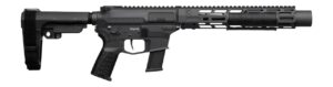 CMMG 45AEA70-AB Zeroed Banshee MkG 45 ACP 13+1 6.50" Black Nitride Threaded Barrel, Black Armor Cerakote Aluminum Receiver w/Picatinny Rail, M-LOK Handguard, Black Polymer CMMG RipBrace, CMMG Zeroed G