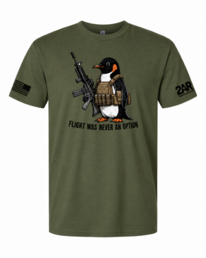 Military Green "FLIGHT WAS NEVER AN OPTION" T-Shirt